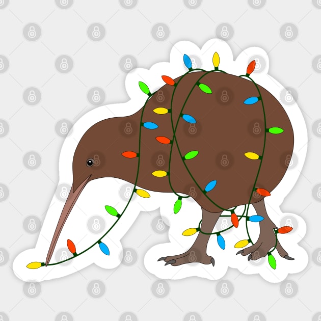 Kiwi Christmas Sticker by BinChickenBaby